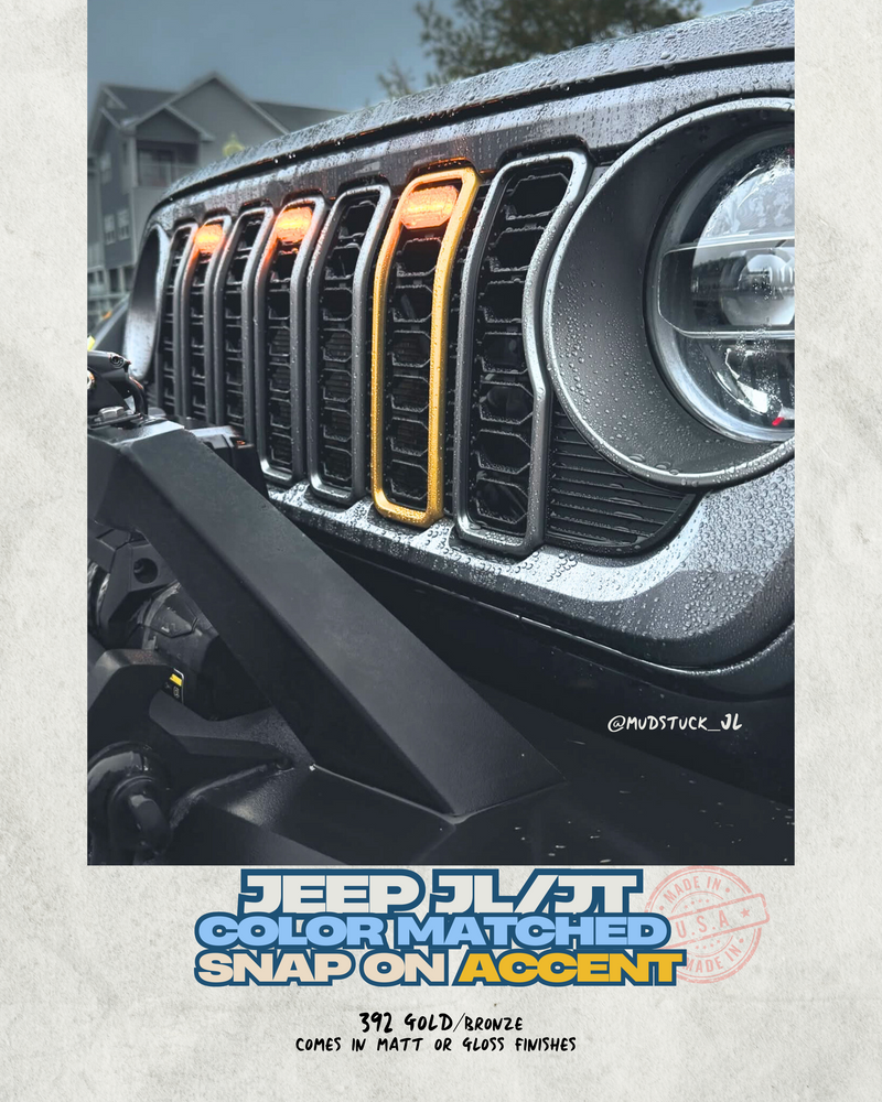 Load image into Gallery viewer, "Snap On" Accent Slot Cover for 24-25 Grille Wrangler JL JT Grille
