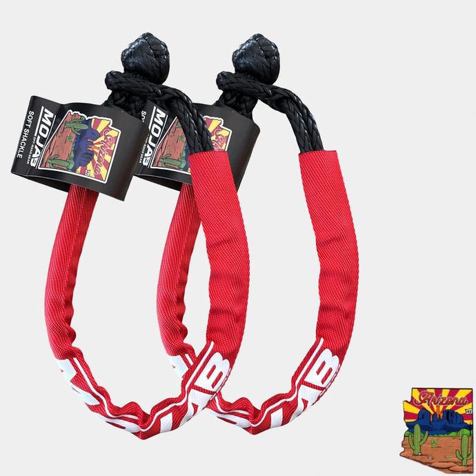 Soft Shackle 1/4'' x 24'' with sleeve and bag (Set of 2 Shackles) (Lifetime Warranty)