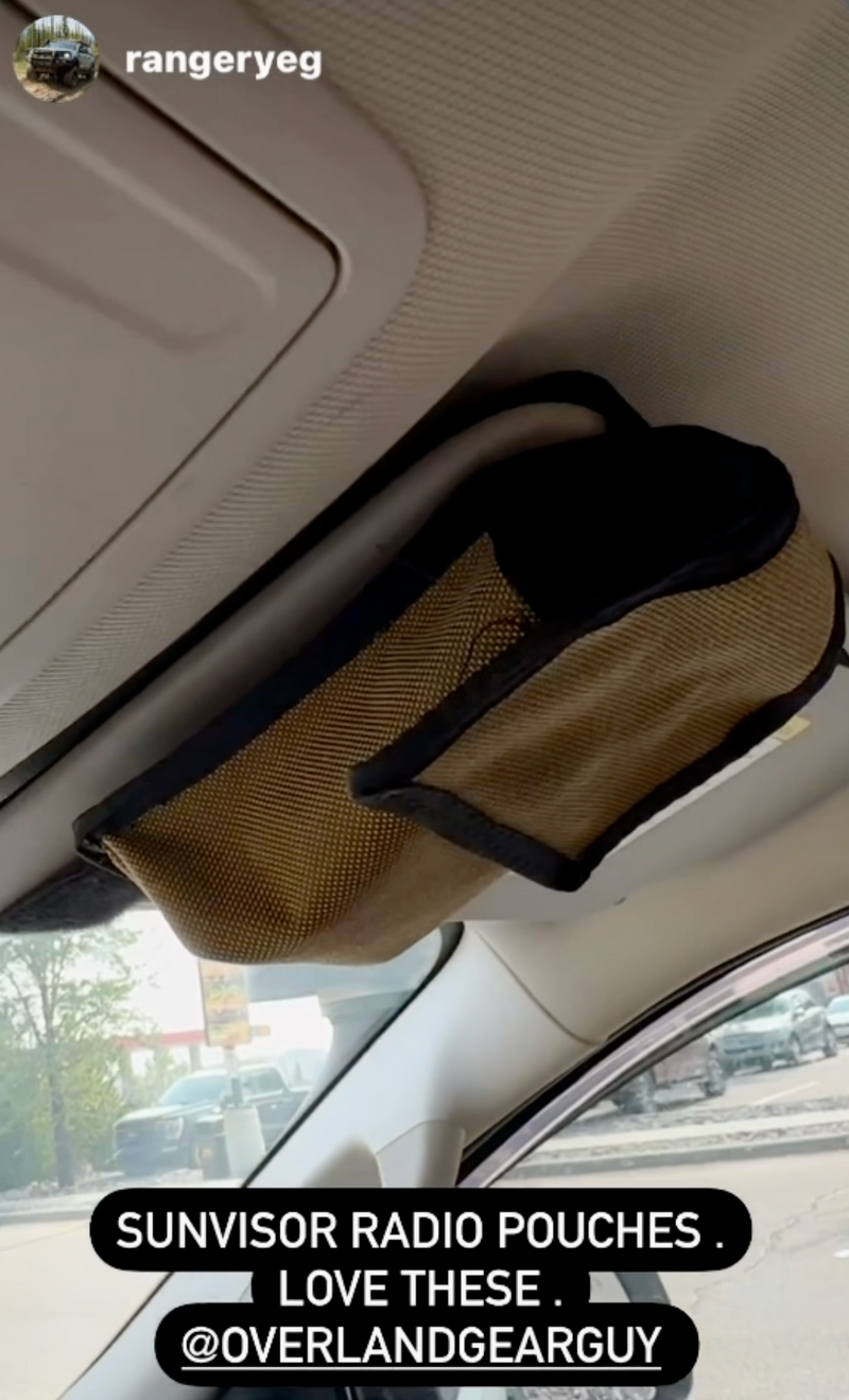 Load image into Gallery viewer, Sun Visor Radio Pouch
