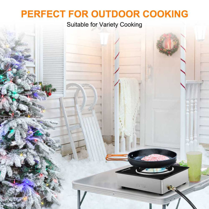 Load image into Gallery viewer, 9,500 BTU Propane Single Burner Camp Stoves with Auto Ignition
