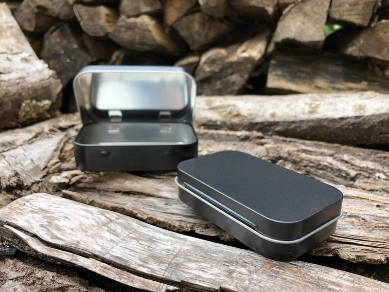 Load image into Gallery viewer, Tiny Survival Tin Kit: Rectangle - SMALL (7.4 c.i.)
