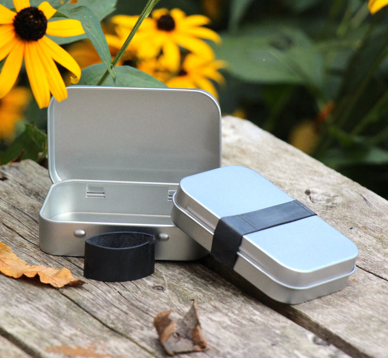 Load image into Gallery viewer, Tiny Survival Tin Kit: Rectangle - SMALL (7.4 c.i.)
