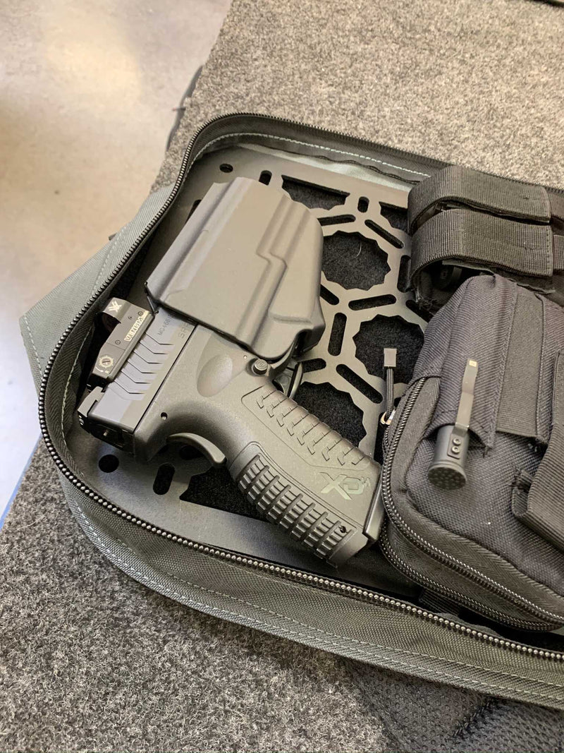 Load image into Gallery viewer, Backpack Insert Panel kit - with pistol holder, first aid kit, dual mag holder, Molle pouch

