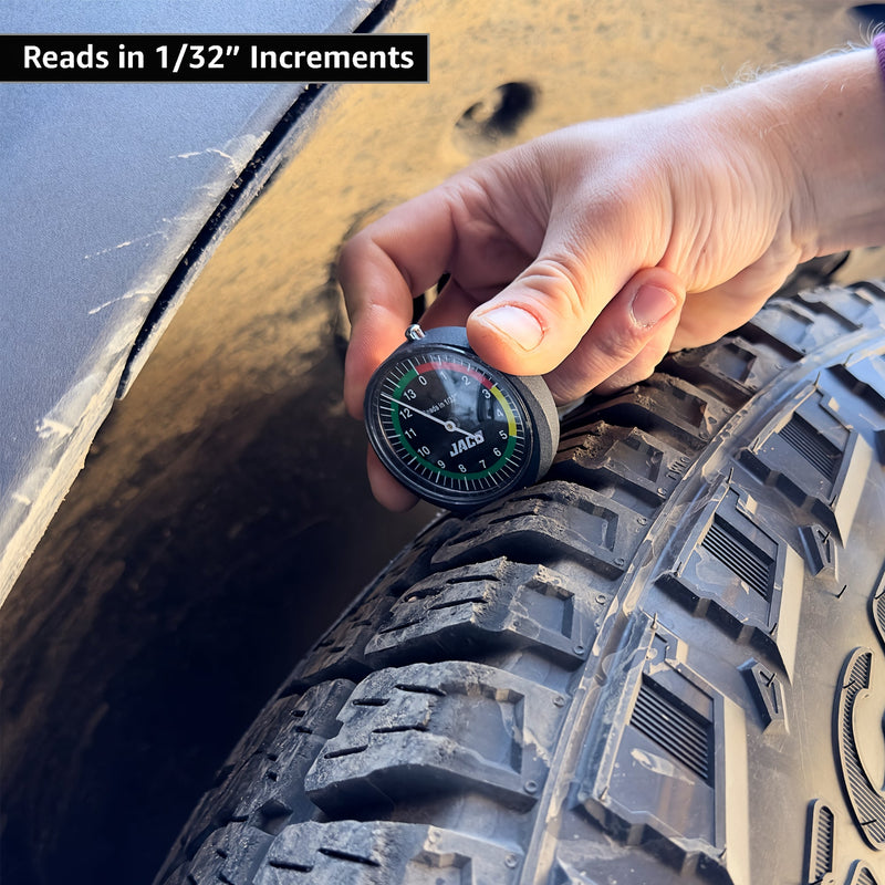 Load image into Gallery viewer, TreadPro Tire Tread Depth Gauge, Dial Type (Reads in 1/32 inch)
