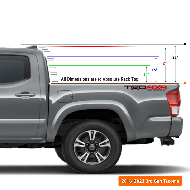 Load image into Gallery viewer, XTR3 Bed Rack for Toyota Tacoma
