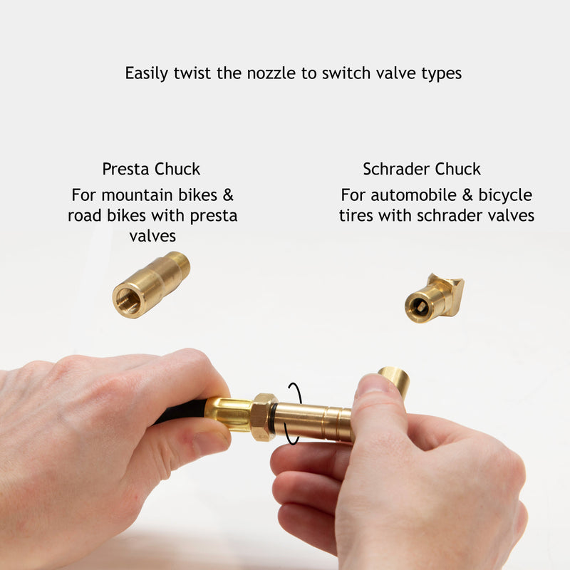 Load image into Gallery viewer, BikePro™ Presta Tire Pressure Gauge - 60 PSI | Presta &amp; Schrader (Mountain Bikes)
