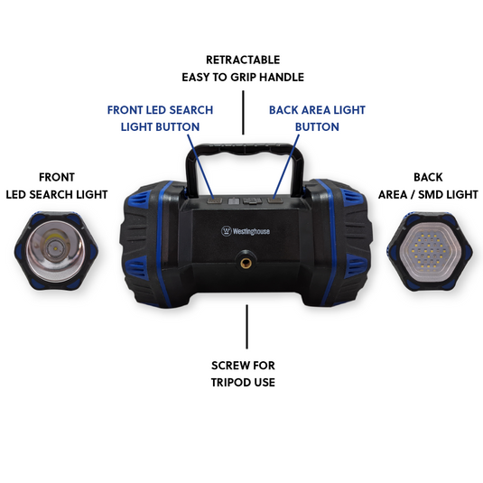Westinghouse WF217 Rechargeable Search Light, Area Light, Mobile Power