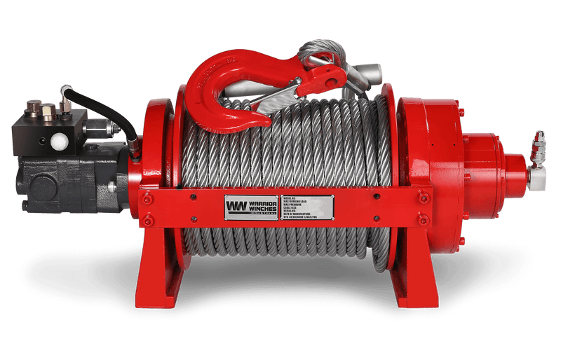 Load image into Gallery viewer, JR10 22,000lb (10 Ton) Industrial Hydraulic Winch - Steel Rope
