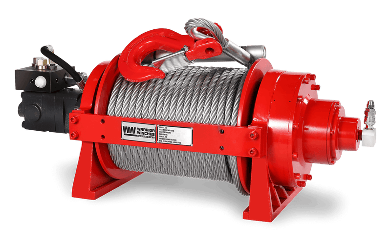 Load image into Gallery viewer, JR10 22,000lb (10 Ton) Industrial Hydraulic Winch - Steel Rope
