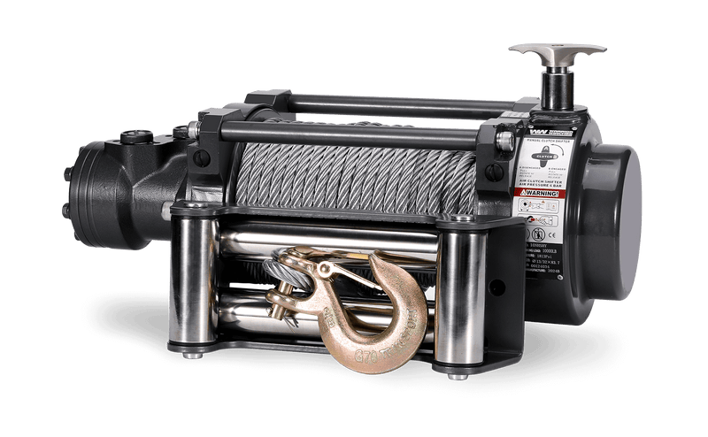 Load image into Gallery viewer, NH 10,000lb Industrial Hydraulic Winch - Steel Rope
