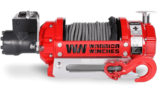 RV10 10,000lb (4.5 Ton) Industrial Hydraulic Winch - Synthetic Rope