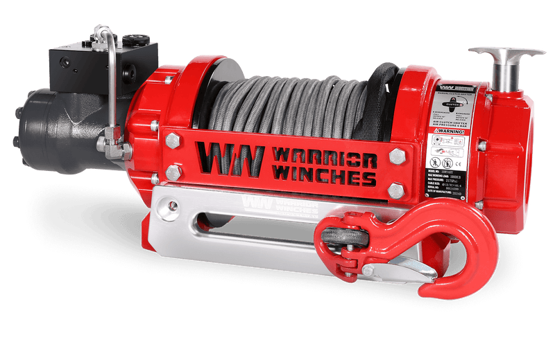 Load image into Gallery viewer, RV10 10,000lb (4.5 Ton) Industrial Hydraulic Winch - Synthetic Rope
