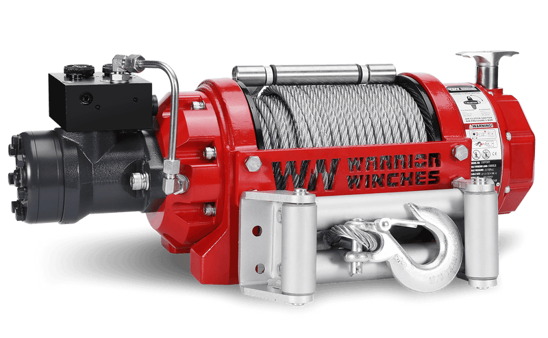 Load image into Gallery viewer, RV10 10,000lb (4.5 Ton) Industrial Hydraulic Winch - Steel Rope
