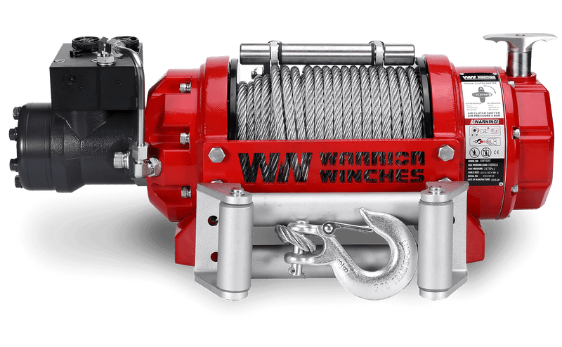 Load image into Gallery viewer, RV10 10,000lb (4.5 Ton) Industrial Hydraulic Winch - Steel Rope
