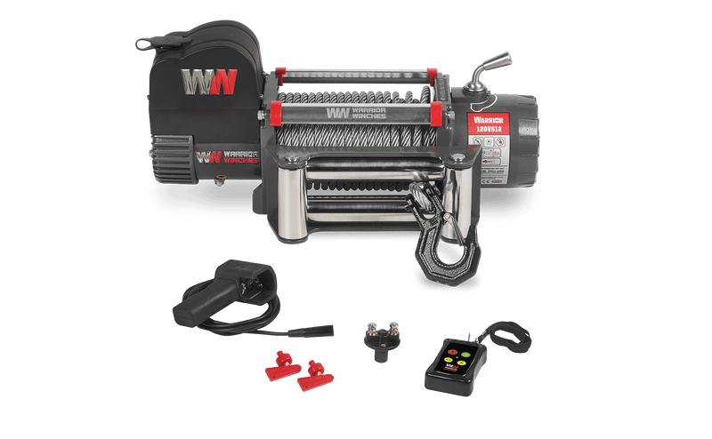 Load image into Gallery viewer, Samurai 12,500lb 12v Electric Winch - Steel Rope
