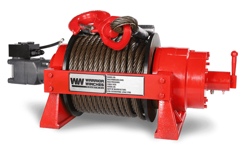 Load image into Gallery viewer, JR15 33,000lb (15 Ton) Industrial Hydraulic Winch - Steel Rope
