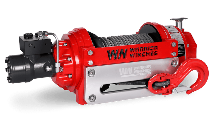 RV15 15,000lb (6.8 Ton) Industrial Hydraulic Winch - Synthetic Rope
