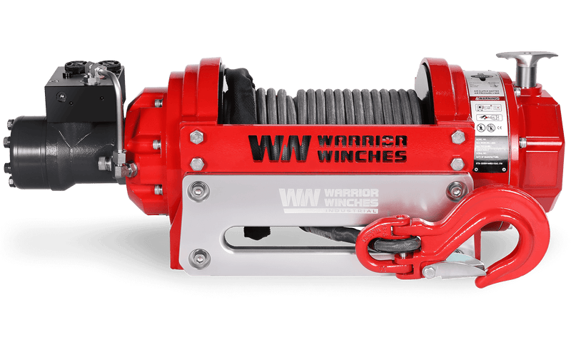 Load image into Gallery viewer, RV15 15,000lb (6.8 Ton) Industrial Hydraulic Winch - Synthetic Rope
