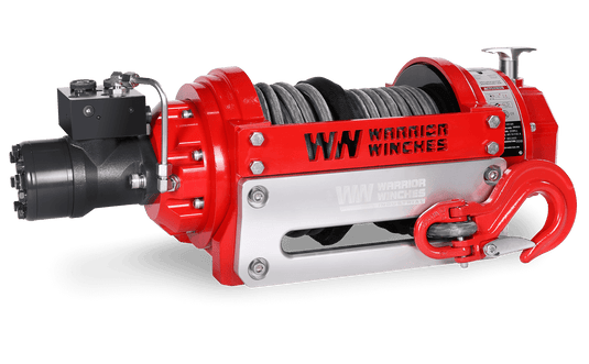 RV18 18,000lb (8.1 Ton) Industrial Hydraulic Winch - Synthetic Rope