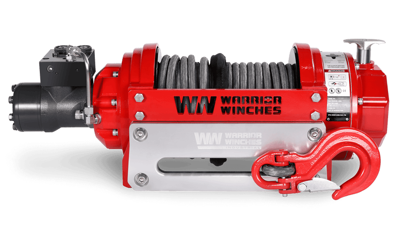 Load image into Gallery viewer, RV18 18,000lb (8.1 Ton) Industrial Hydraulic Winch - Synthetic Rope
