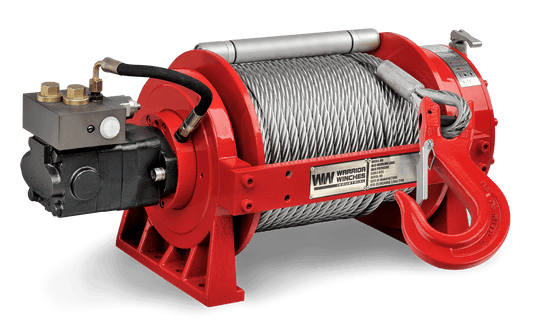 YP9 20,000lb (9 Ton) Skid Steer Hydraulic Winch - Steel Rope