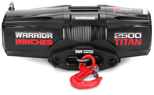 Titan 2,500lb 12v Electric Winch - Synthetic Rope