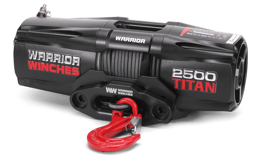 Titan 2,500lb 12v Electric Winch - Synthetic Rope