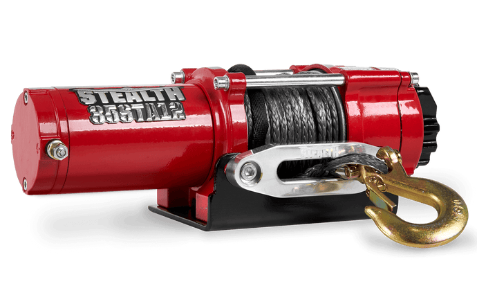 Stealth 3,500lb 12v Electric Winch - Synthetic Rope