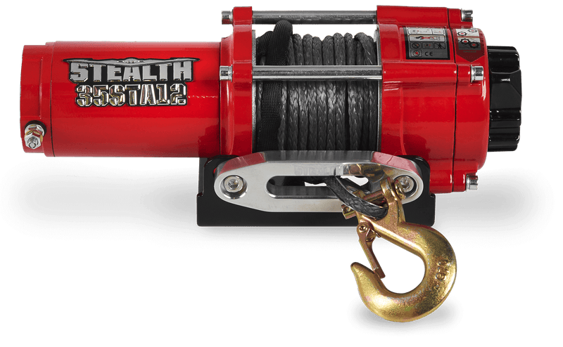 Load image into Gallery viewer, Stealth 3,500lb 12v Electric Winch - Synthetic Rope
