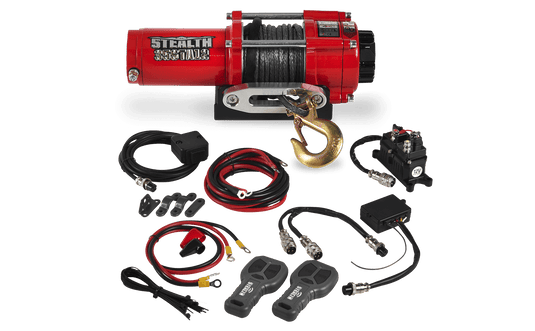 Stealth 3,500lb 12v Electric Winch - Synthetic Rope