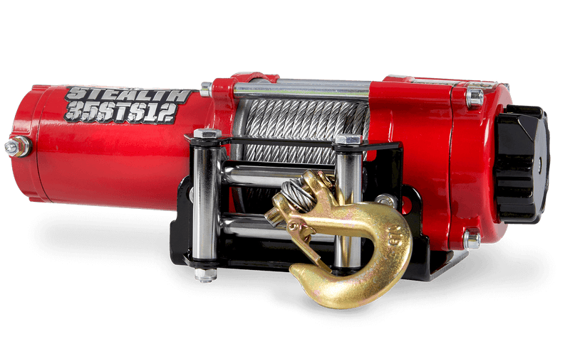 Load image into Gallery viewer, Stealth 3,500lb 12v Electric Winch - Steel Rope
