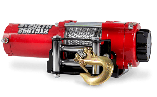 Stealth 3,500lb 12v Electric Winch - Steel Rope