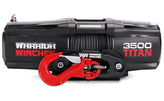 Titan 3,500lb 12v Electric Winch - Synthetic Rope