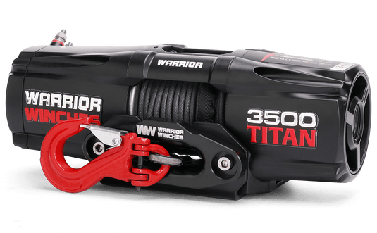 Titan 3,500lb 12v Electric Winch - Synthetic Rope