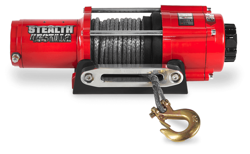 Load image into Gallery viewer, Stealth 4,500lb 12v Electric Winch - Synthetic Rope
