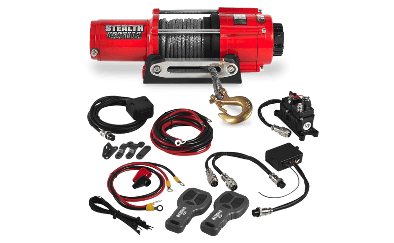 Load image into Gallery viewer, Stealth 4,500lb 12v Electric Winch - Synthetic Rope
