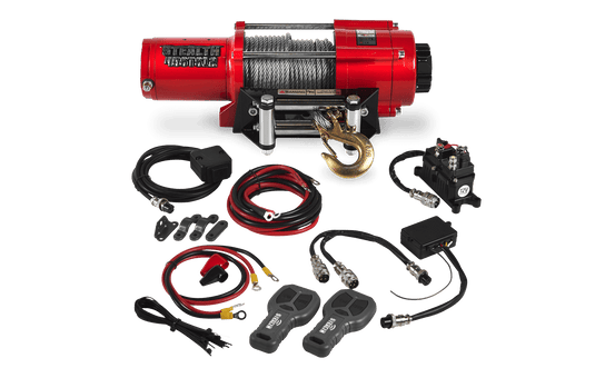 Stealth 4,500lb 12v Electric Winch - Steel Rope