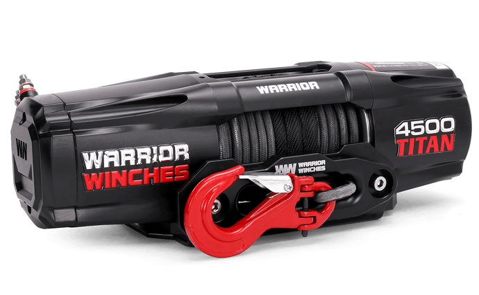 Titan 4,500lb 12v Electric Winch - Synthetic Rope