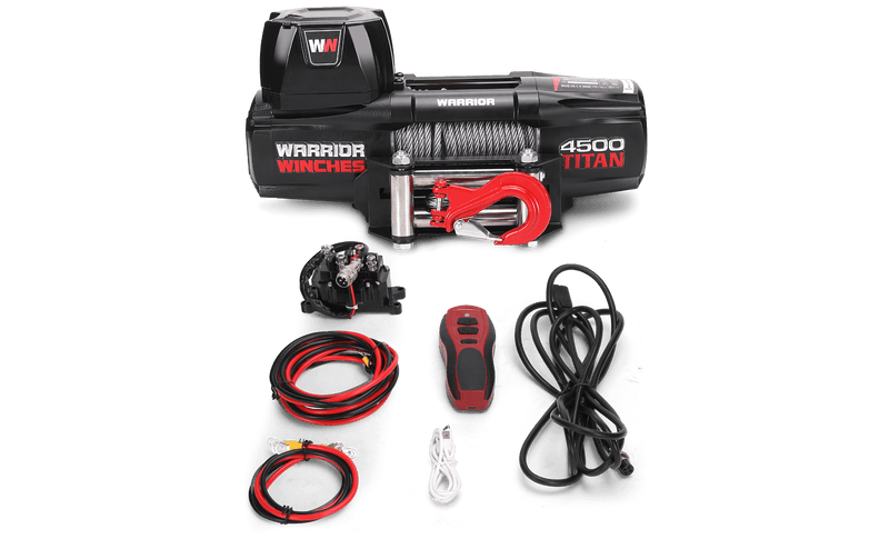 Load image into Gallery viewer, Titan 4,500lb 12v Electric Winch - Steel Rope
