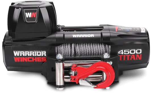 Titan 4,500lb 12v Electric Winch - Steel Rope
