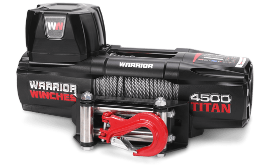 Titan 4,500lb 12v Electric Winch - Steel Rope