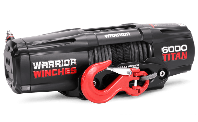 Titan 6,000lb 12v Electric Winch - Synthetic Rope