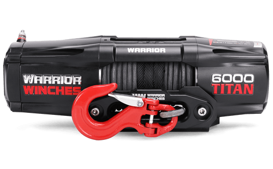 Titan 6,000lb 12v Electric Winch - Synthetic Rope