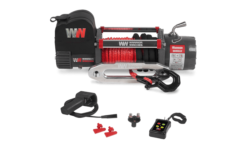 Load image into Gallery viewer, Samurai 8,000lb 12v Electric Winch - Synthetic Rope
