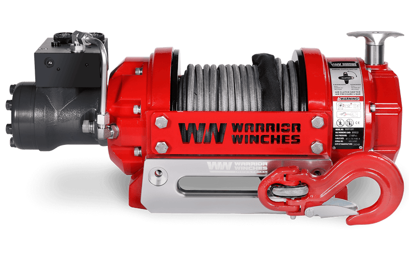Load image into Gallery viewer, RV8 8,000lb (3.6 Ton) Hydraulic Short Drum Winch - Synthetic Rope
