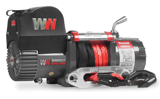 Samurai 9,500lb Short Drum 12v Electric Winch - Synthetic Rope