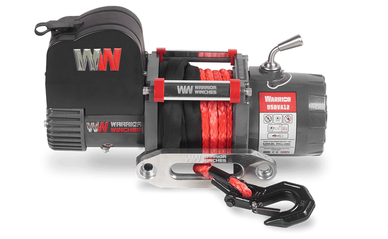 Load image into Gallery viewer, Samurai 9,500lb Short Drum 12v Electric Winch - Synthetic Rope

