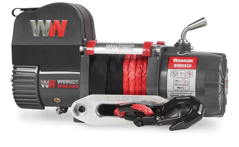 Load image into Gallery viewer, Samurai 9,500lb Short Drum 12v Electric Winch - Synthetic Rope
