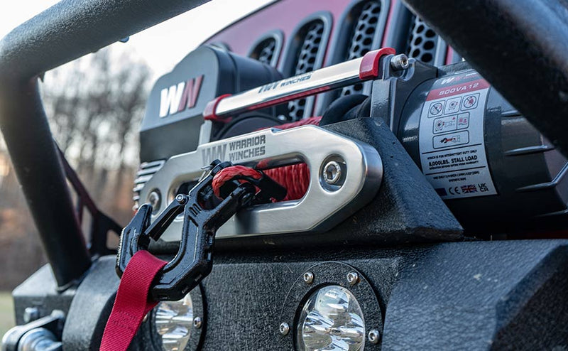 Load image into Gallery viewer, Samurai 8,000lb 12v Electric Winch - Synthetic Rope
