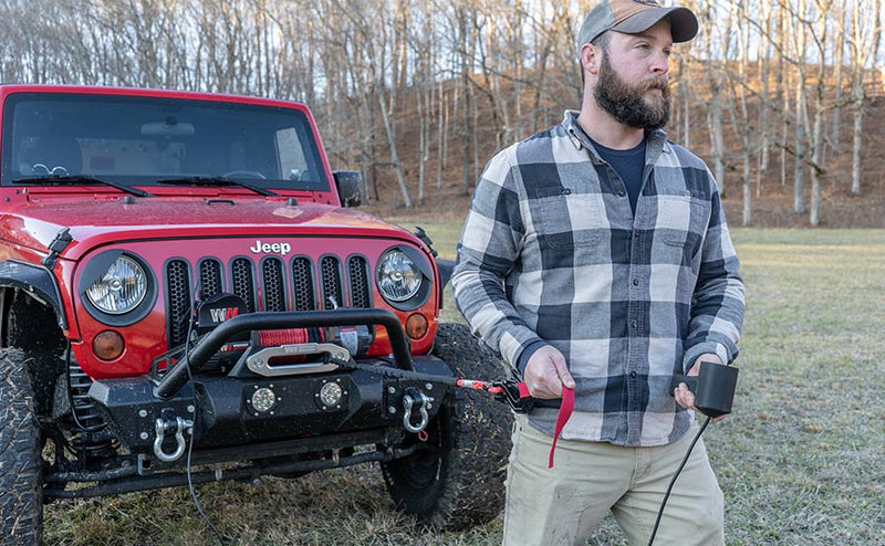 Load image into Gallery viewer, Samurai 8,000lb 12v Electric Winch - Synthetic Rope
